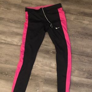 Nike XS Dry Fit Black & Pink Leggings